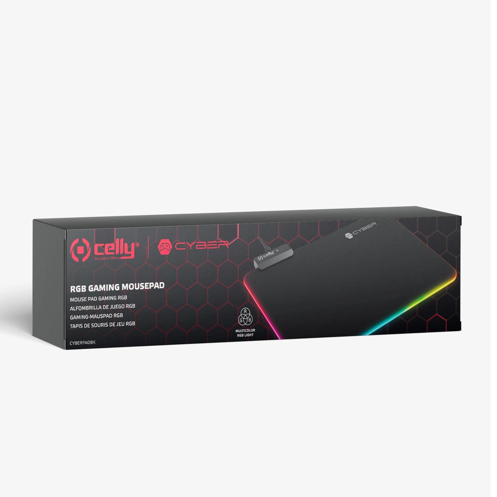 Tappetino Mouse Cyber RGB Celly