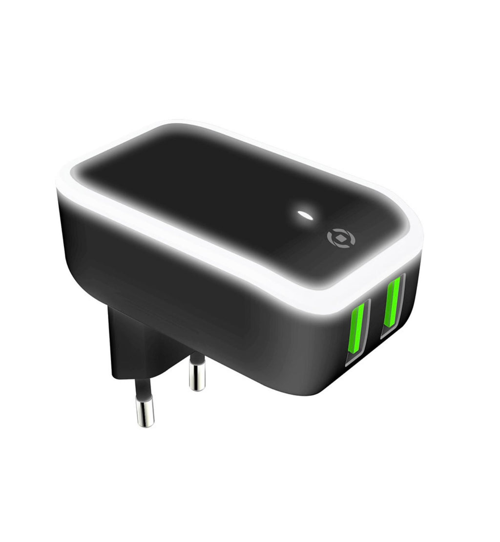 Spina 2xUSB 2.4A con Led Celly