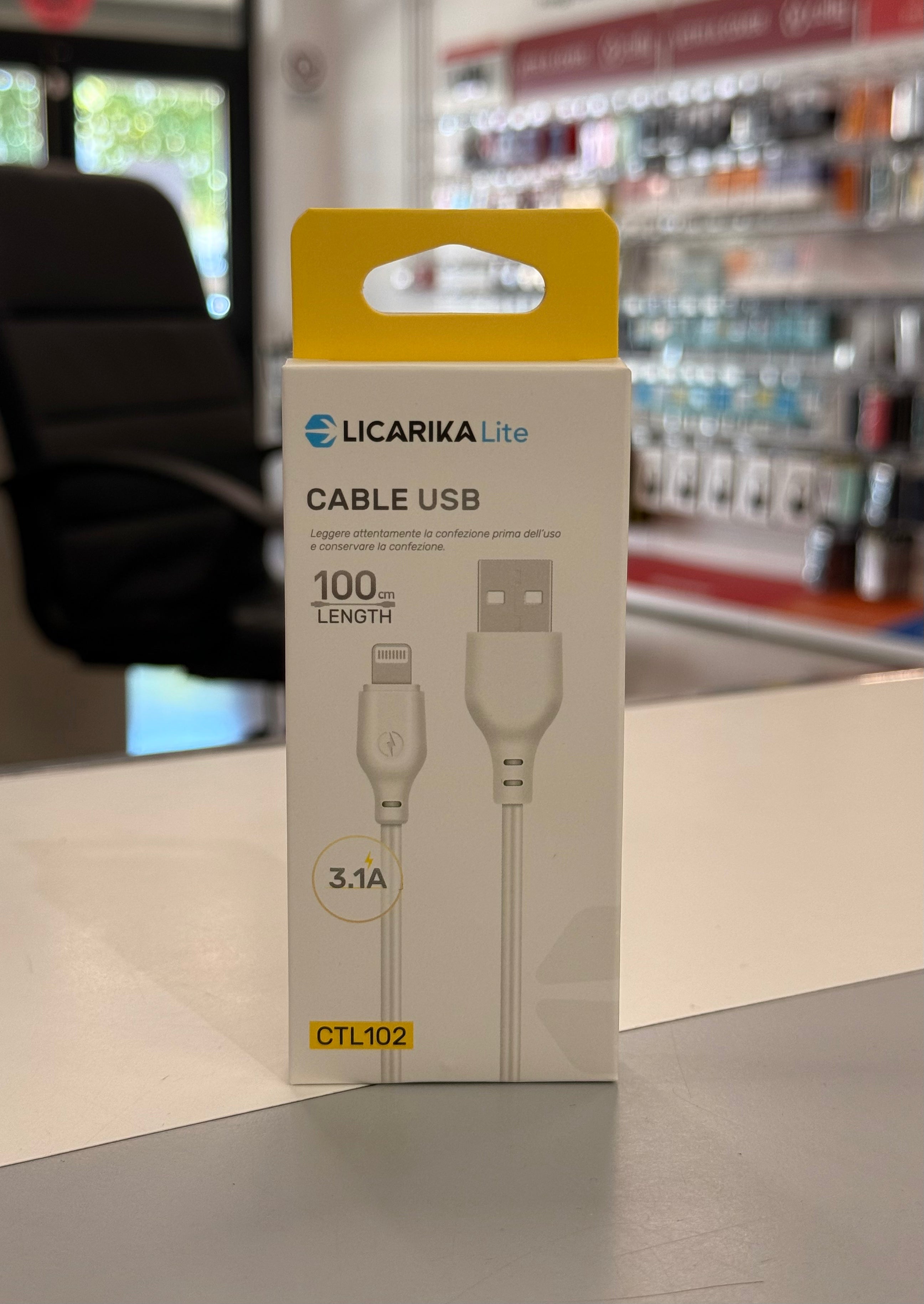 Cavo Lightning solo ricarica 1m