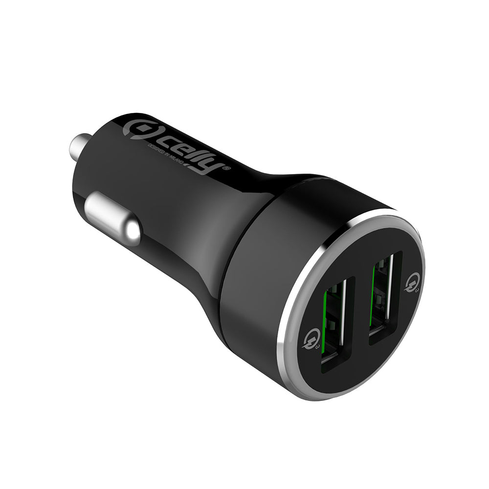 Caricatore Auto 2 USB Qualcomm Celly