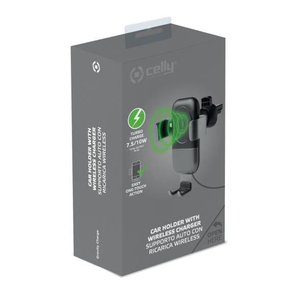 Supporto Auto + Ricarica Wireless Celly