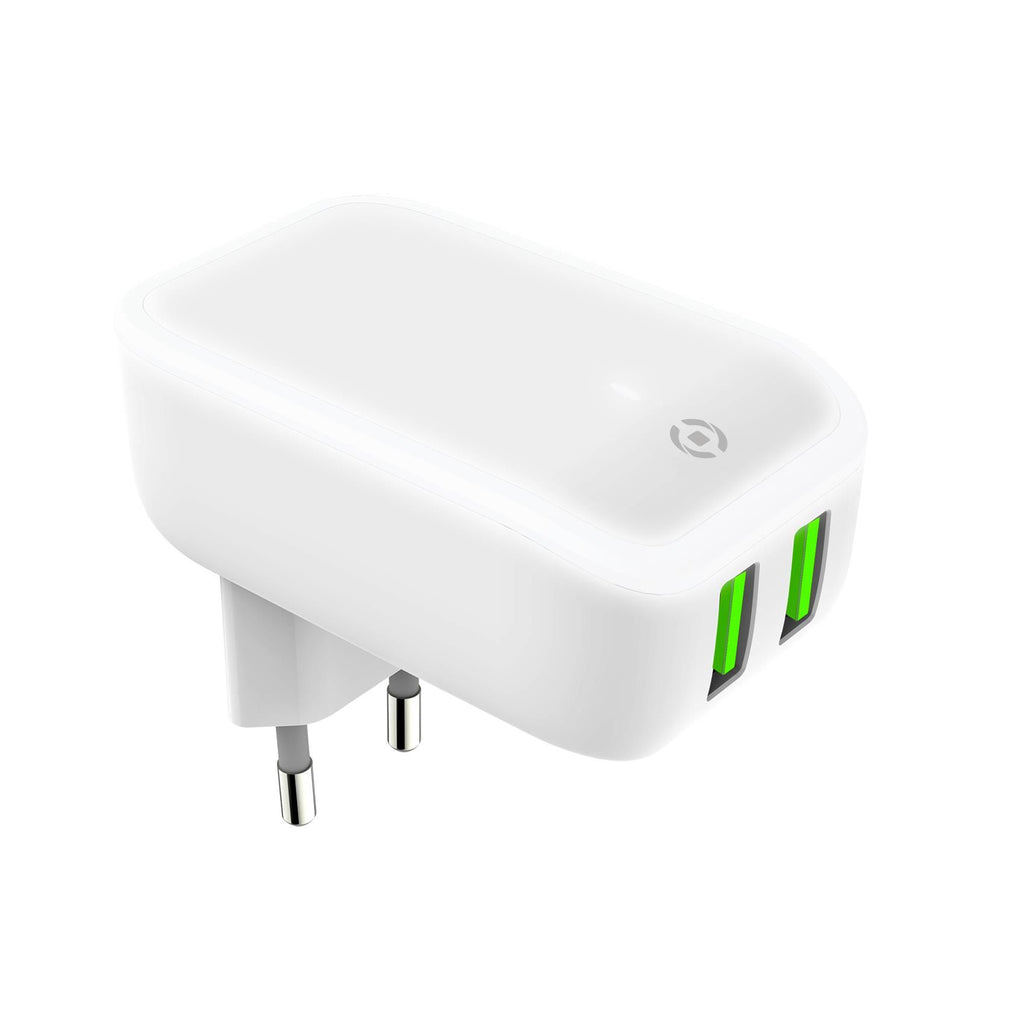Spina 2xUSB 2.4A con Led Celly