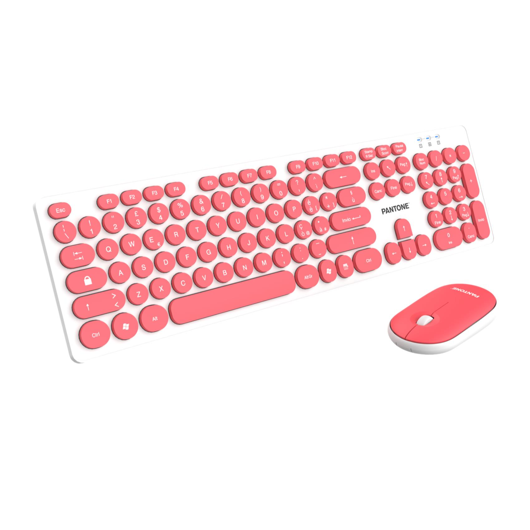Kit Tastiera + Mouse Wireless Pantone