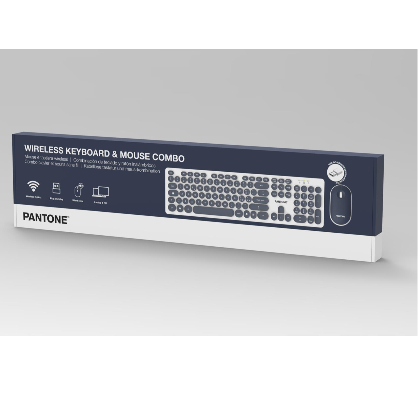 Kit Tastiera + Mouse Wireless Pantone