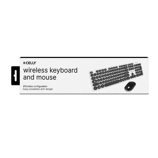 Kit Tastiera + Mouse Wireless Celly